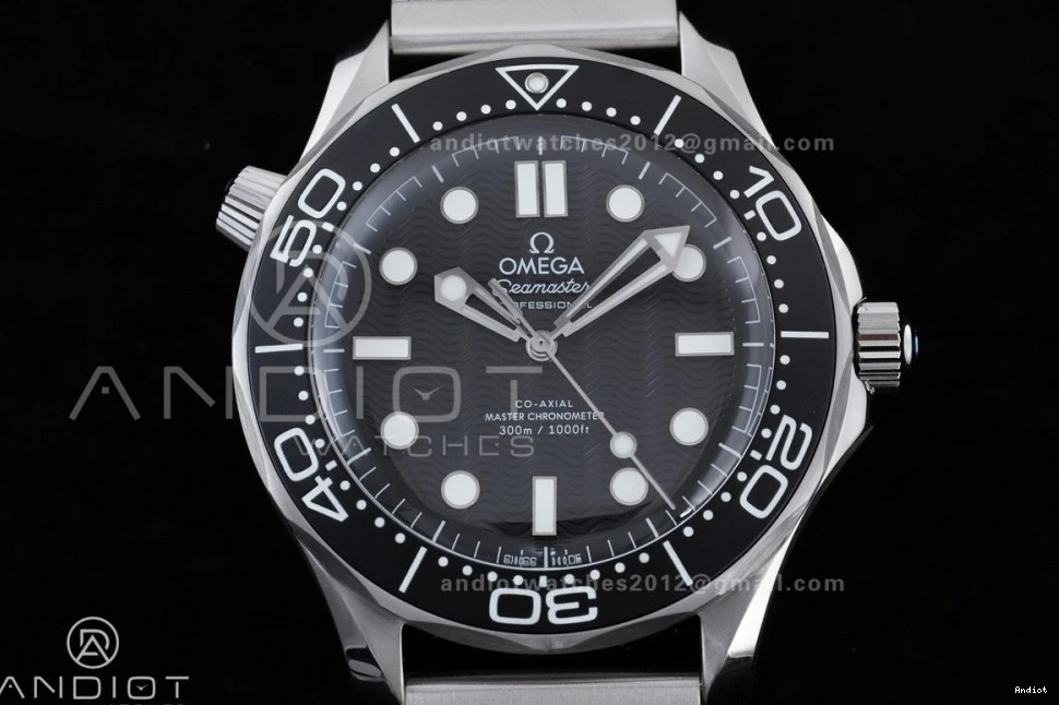 SA8806 Black Seamaster 1:1 2025 VSF Best Dial Bracelet 300 on New SS Edition Mesh 0107